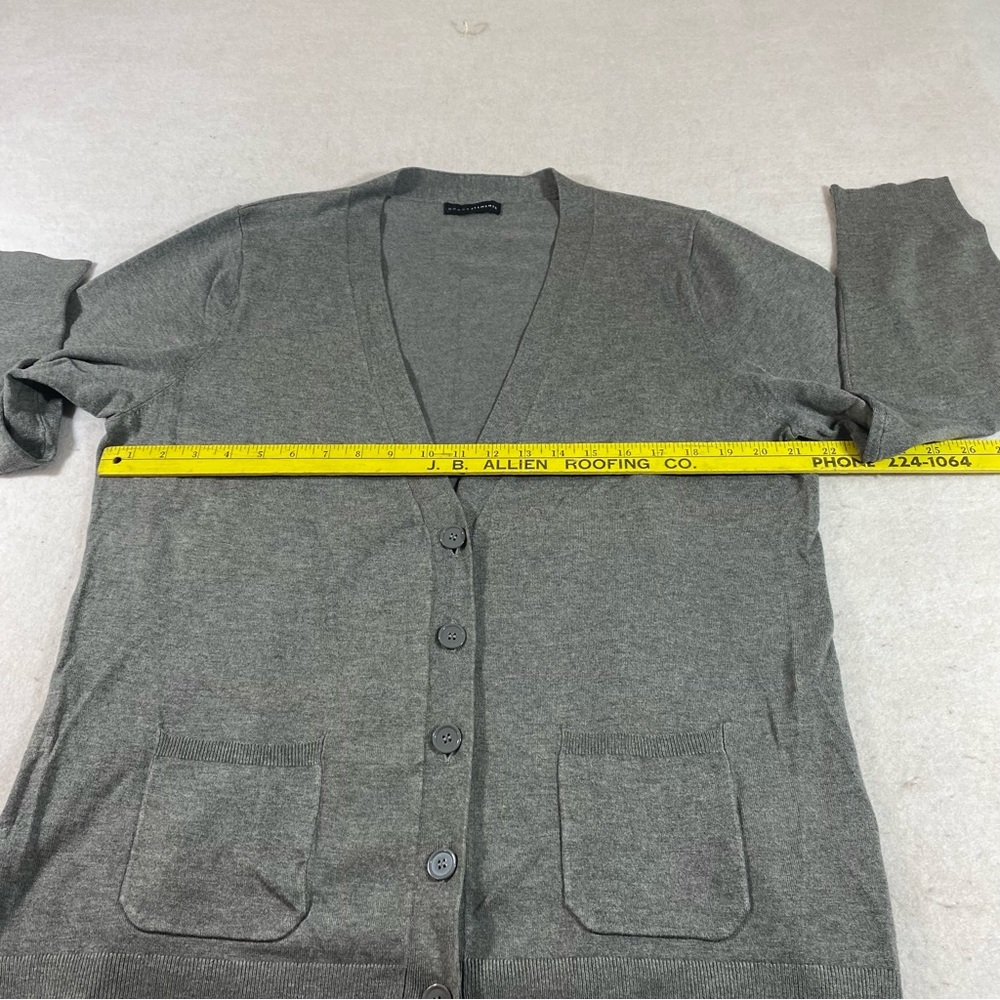 Grace Elements Button Down Cardigan Stretchy Gray… - image 7